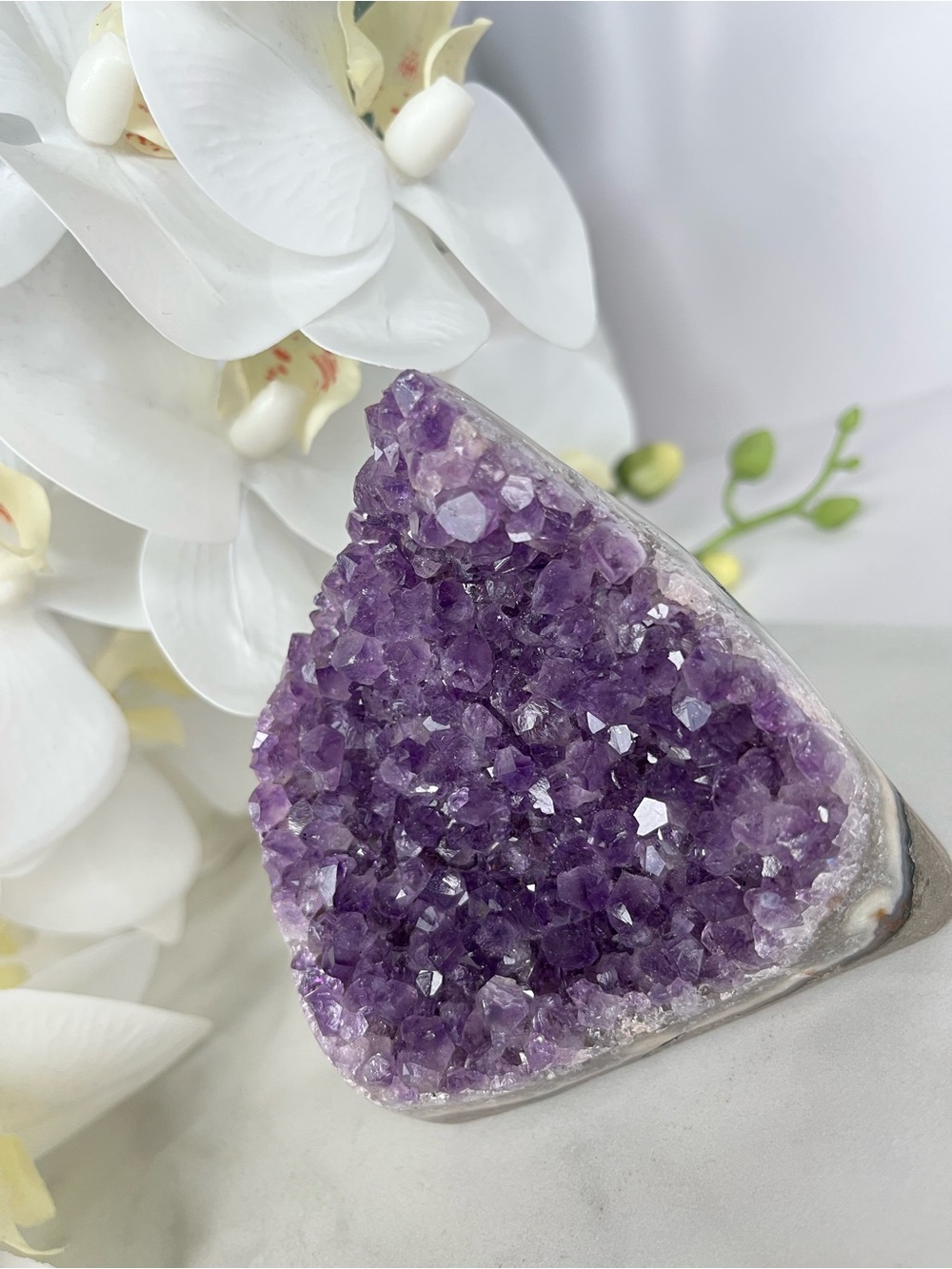 Grade AA Amethyst Cluster Geode